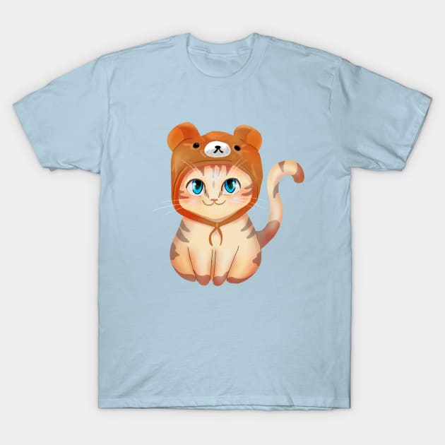 Bear Cat T-Shirt by rachelleybell